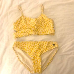 Abercrombie Kids Yellow Flower Swimsuit